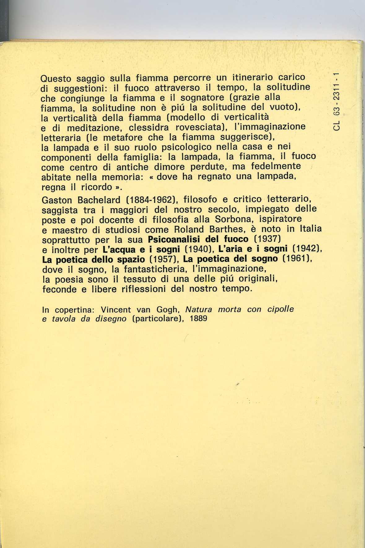 Bachelard la fiamma di una candela1901