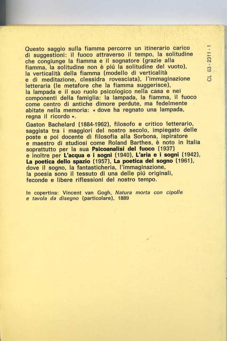 Bachelard la fiamma di una candela1901