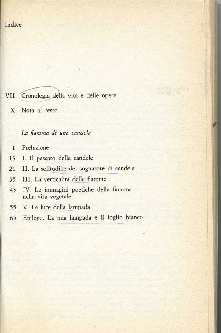 Bachelard la fiamma di una candela1902