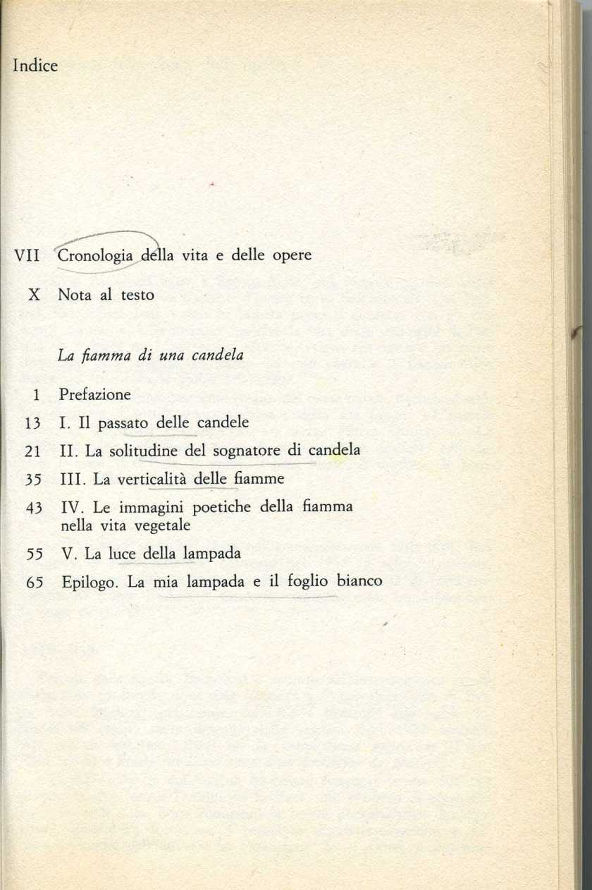 Bachelard la fiamma di una candela1902