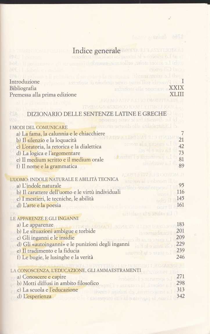 dizionario sentenze latine greche2571